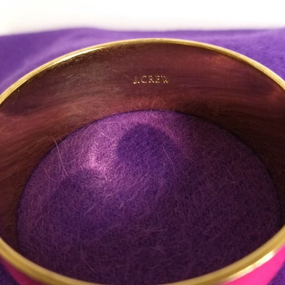 J.Crew Wide Pink Bangle Bracelet - Picture 4 of 4